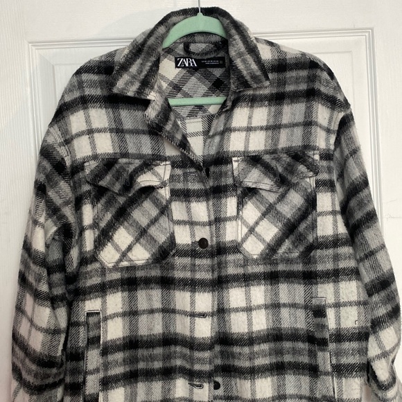 Tops Zara Plaid Shacket Poshmark